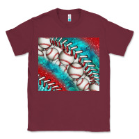 Burgundy baseball and gemstone tumbler Classic Tee - BundleAndBundleShop