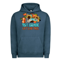 Pigment Midnight Navy 1 st grade let's do this Urban Hoodie - JahusDesignShop