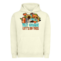 Pigment Pistachio 1 st grade let's do this Urban Hoodie - JahusDesignShop