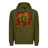 Army Green feliz navidad cactus Premium Hoodie - JahusDesignShop