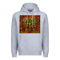 Heather Grey feliz navidad cactus Premium Hoodie - JahusDesignShop