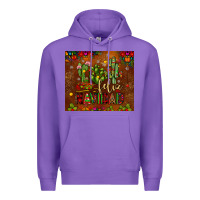 Purple feliz navidad cactus Premium Hoodie - JahusDesignShop