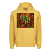 Antique Gold feliz navidad cactus Premium Hoodie - JahusDesignShop