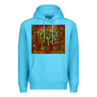 Ocean Blue feliz navidad cactus Premium Hoodie - JahusDesignShop
