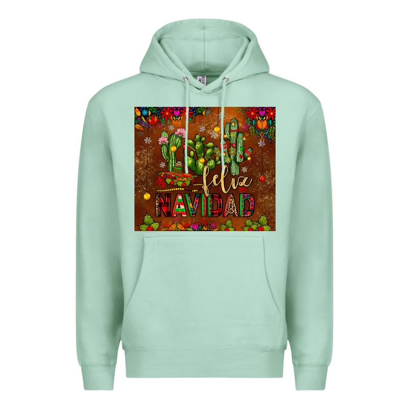Feliz Navidad Cactus Premium Hoodie by JahusDesignShop | Teevron