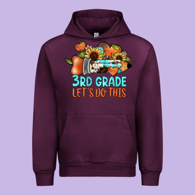 3rd Grade Let's Do This Urban Hoodie Designed By Jahusdesignshop