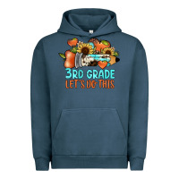 Pigment Midnight Navy 3rd grade let's do this Urban Hoodie - JahusDesignShop