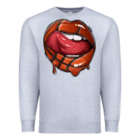 Heather Grey sports lips basketball Premium Sweatshirt - texasbilliewilder
