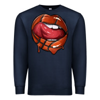 Navy sports lips basketball Premium Sweatshirt - texasbilliewilder