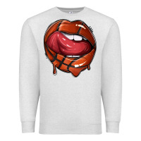 Oatmeal Heather sports lips basketball Premium Sweatshirt - texasbilliewilder