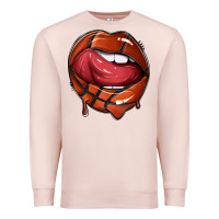 Pale Pink sports lips basketball Premium Sweatshirt - texasbilliewilder