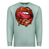 Seafoam sports lips basketball Premium Sweatshirt - texasbilliewilder