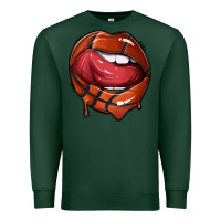 Sports Green sports lips basketball Premium Sweatshirt - texasbilliewilder