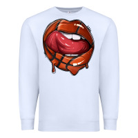 White sports lips basketball Premium Sweatshirt - texasbilliewilder