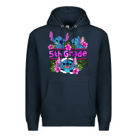 Navy preview flower stitch 5th grade Premium Hoodie - AdoDesignShop