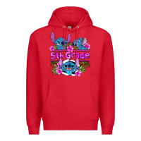 Red preview flower stitch 5th grade Premium Hoodie - AdoDesignShop