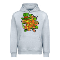 Heather Grey happy st patrick s day shamrock Urban Hoodie - Artiststas