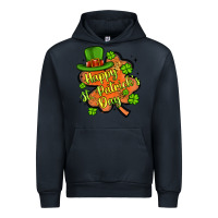Navy happy st patrick s day shamrock Urban Hoodie - Artiststas