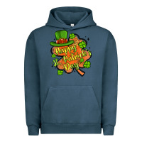 Pigment Midnight Navy happy st patrick s day shamrock Urban Hoodie - Artiststas