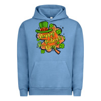 Pigment Pebble Blue happy st patrick s day shamrock Urban Hoodie - Artiststas