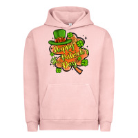 Pigment Salmon happy st patrick s day shamrock Urban Hoodie - Artiststas