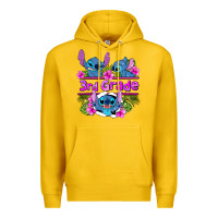 Lemon preview flower stitch 3rd grade Premium Hoodie - AdoDesignShop