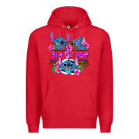 Red preview flower stitch 3rd grade Premium Hoodie - AdoDesignShop
