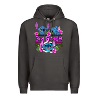 Smoke preview flower stitch 3rd grade Premium Hoodie - AdoDesignShop