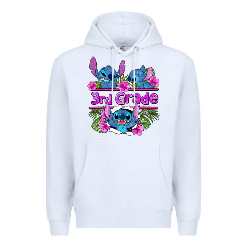 Preview Flower Stitch 3rd Grade Premium Hoodie by AdoDesignShop | Teevron