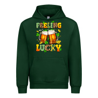 Forest Green feeling lucky Urban Hoodie - Artiststas