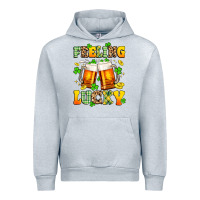 Heather Grey feeling lucky Urban Hoodie - Artiststas