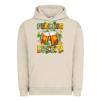 Pigment French Oak feeling lucky Urban Hoodie - Artiststas