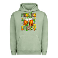 Pigment Oil Green feeling lucky Urban Hoodie - Artiststas