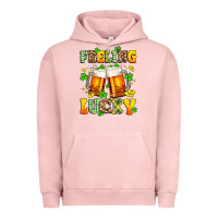 Pigment Salmon feeling lucky Urban Hoodie - Artiststas