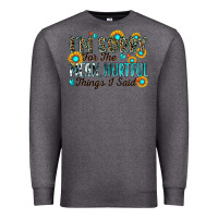 Charcoal Heather i'm sorry for the mean hurtful things i said Premium Sweatshirt - Zillion Design Studio