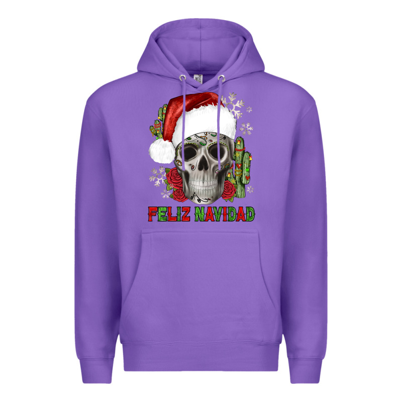Feliz Navidad Skull Cactus Premium Hoodie by JahusDesignShop | Teevron