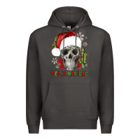 Smoke feliz navidad skull cactus Premium Hoodie - JahusDesignShop