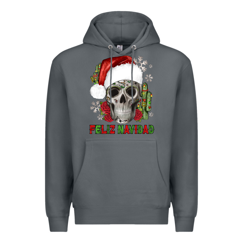 Feliz Navidad Skull Cactus Premium Hoodie by JahusDesignShop | Teevron
