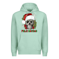 Seafoam feliz navidad skull cactus Premium Hoodie - JahusDesignShop