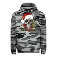 Slate Camo feliz navidad skull cactus Premium Hoodie - JahusDesignShop