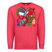 Cardinal dominican republic  hearts Premium Sweatshirt - texasbilliewilder