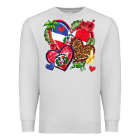 Dove Grey dominican republic  hearts Premium Sweatshirt - texasbilliewilder