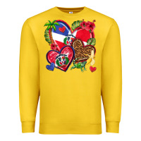 Lemon dominican republic  hearts Premium Sweatshirt - texasbilliewilder