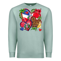 Seafoam dominican republic  hearts Premium Sweatshirt - texasbilliewilder
