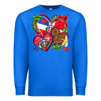 True Royal dominican republic  hearts Premium Sweatshirt - texasbilliewilder