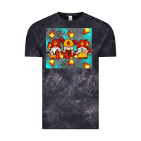 Cloud Black firefighter gnomes Vintage Tee - Artiststas
