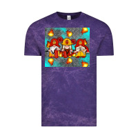 Cloud Purple firefighter gnomes Vintage Tee - Artiststas
