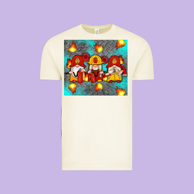 Firefighter Gnomes Vintage Tee Designed By Artiststas