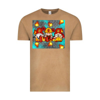 Vintage Camel firefighter gnomes Vintage Tee - Artiststas
