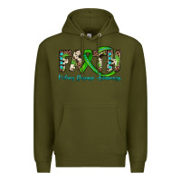 Army Green faith kidney disease awareness Premium Hoodie - JahusDesignShop
